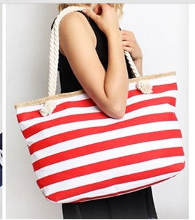 Striped Beach Bag