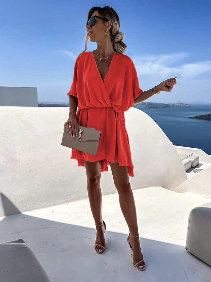 Satin Loose Dress Casual Vacation