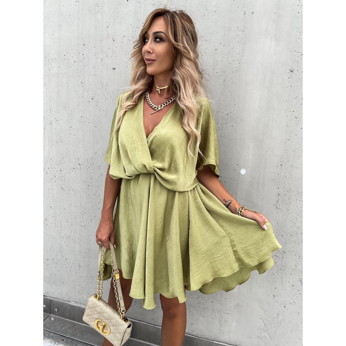 Satin Loose Dress Casual Vacation