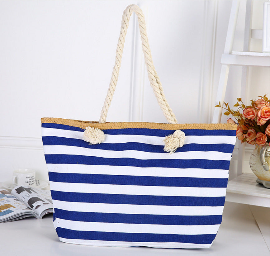 Striped Beach Bag