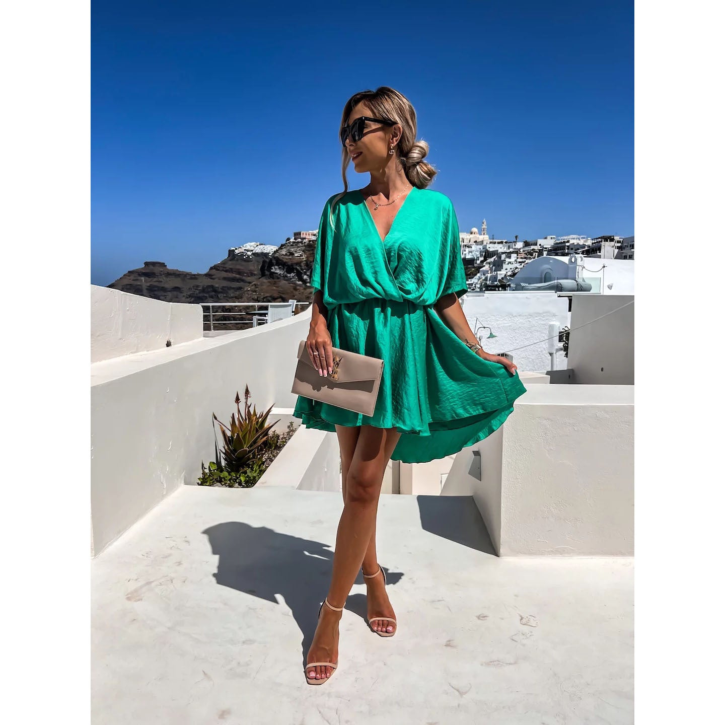 Satin Loose Dress Casual Vacation