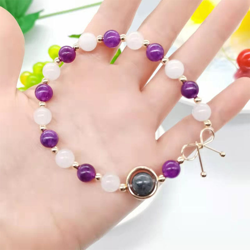 Crystal Moonlight Amethyst Bracelet