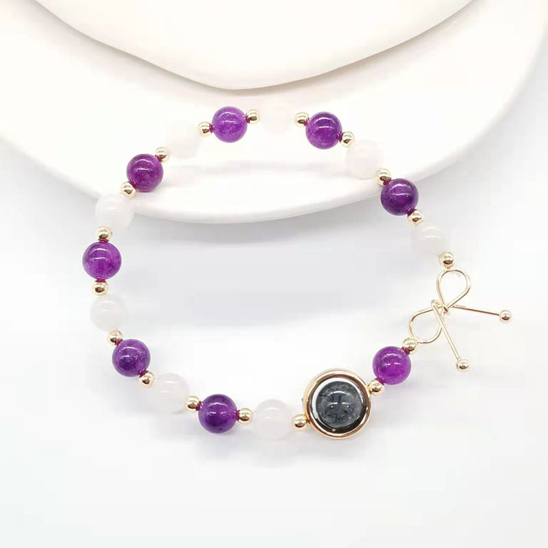 Crystal Moonlight Amethyst Bracelet